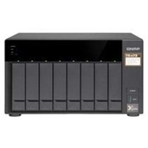 QNAP TS-873AU-RP-4GB Ram 8 HDD Yuvalı Siyah Rack Nas Çoklu Depolama Ünitesi