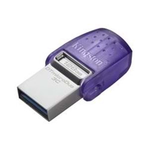 Kingston DTDUO3CG3-128GB DataTraveler microDuo 3C 200MB-s dual USB-A + USB-C Flash Bellek