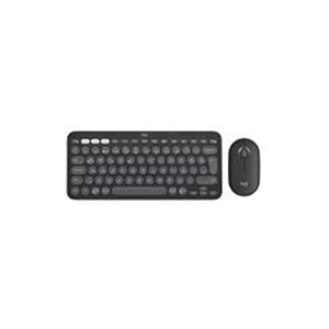 Logitech 920-012245 Grafit Pebble 2 Combo Çoklu Sessiz Kablosuz Türkçe Q Klavye Mouse Seti