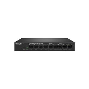 Tenda G0-8G-PoE 9 Port 8 Port Poe+ 10-100-1000 Switch Çelik Kasa POE Router