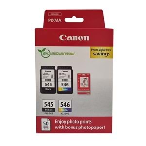 Canon PG-545 CL-546 Photo Value 2'li Mürekkep Kartuş 