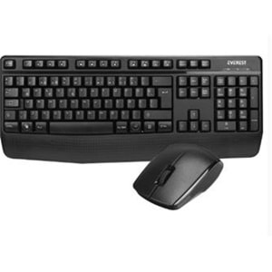 Everest KM-3335 Siyah Ikisi bir arada 2 in 1 Kablosuz Q Multimedia Klavye + Mouse Set
