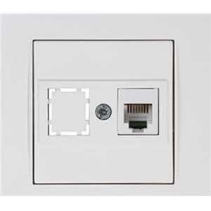 Mutlusan Rita Telefon Prizi 1XRJ12 Beyaz Bilisterli (2220 125 0101B) 