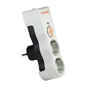 Tunçmatik TSK19022 Powersurge2 Enerji Koruma Prizi 2li 1050 Joule Siyah 
