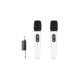 Hadron HDX2791B Beyaz Kablosuz (WIRELESS) 2Lİ Mikrofon