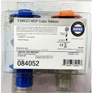 Fargo 084052 Hdp5000 Ymckk (500 İmages) 