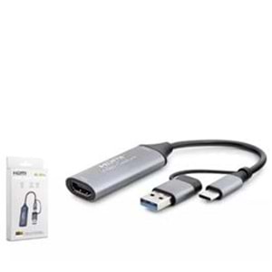 HADRON HDX7844 HDMI VIDEO CAPTURE TYPE-C+USB TO 4K 30HZ