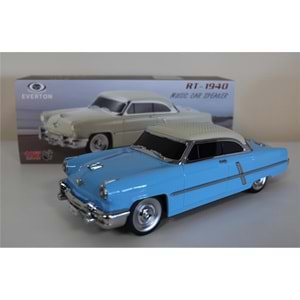 EVERTON RT-1940 Mavi Bluetooth Fm-Usb-Tf-Aux Şarjlı Nostaljik Radyo