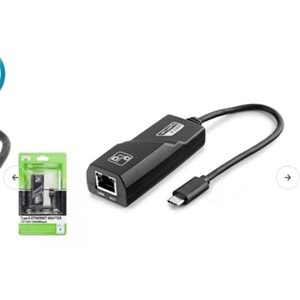 Hadron HDX5273 Type-C 3.0 Ethernet Çevirici Adaptör 10-100-1000 MBPS