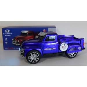 EVERTON RT-1962 Mavi (Blue) Arabalı Bluetooth Fm-Usb-Tf-Aux Şarjlı Nostaljik Radyo