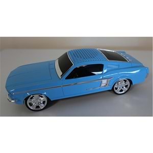 EVERTON RT-1951 Mavi (Blue) Arabalı Bluetooth Fm-Usb-Tf-Aux Şarjlı Nostaljik Radyo