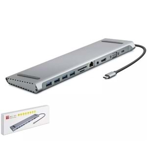 HADRON HDX7854 TYPE-C HDTV COMBO TYPE-C + HDMI 4K 30Hz + 4-USB3.0 + VGA + AUDIO +