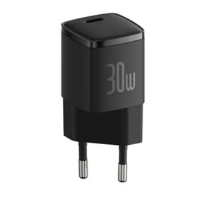 BASEUS CCXF000301 Cube Pro USB-C Hızlı Şarj Cihazı 30W Siyah