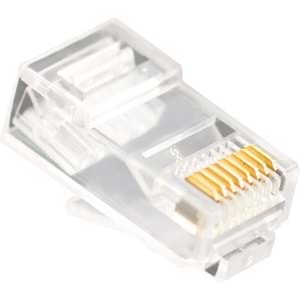 Vcom NM006 100lü Plastik RJ45 8P8C Cat6-UTP-RJ45-3u Konnektör