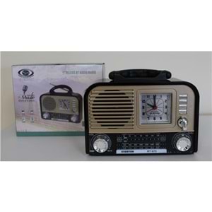 Everton RT-670 Bluetooth Usb-Micro Sd Saatli Nostaljik Radyo