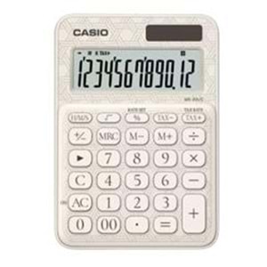 Casio MS-20UC-JWE 12 Hane Beyaz Desenli Masa Üstü Hesap Makinesi
