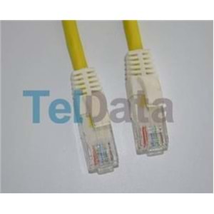 Teldata TLD-030YY Cat6 0.30MT Sarı Utp Patch Kablo
