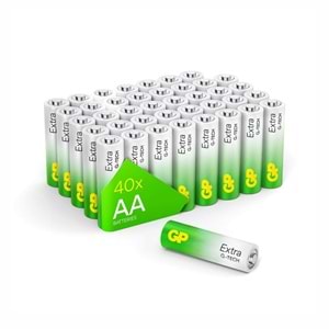 Gp R6 AA Boy Extra Alkalin Kalem Pil 40lı Paket GP15AXETA21-2ECSWC40