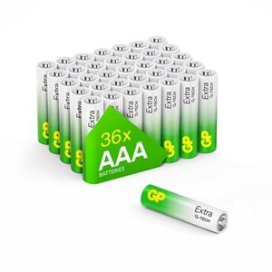 Gp R03 AAA Boy Extra Alkalin İnce Kalem Pil 36 lı Paket GP24AXETA21-2ECECBF36