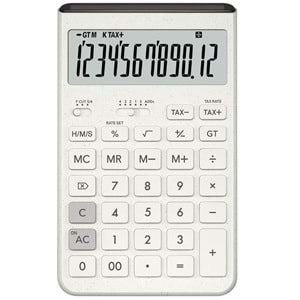 Casio JT-200T-WE 12 Hane Beyaz Masa Üstü Hesap Makinesi