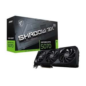 Msi GeForce RTX5070 12G Shadow 3X OC 12GB GDDR7 192 Bit DLSS 4 Ekran Kartı