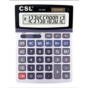 CSL CS-2385 12 Hane Masa Tipi Oynar Başlıklı Hesap Makinesi