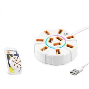 Hadron Hdx7034 Usb Hub 10-Usb 1.2M Beyaz