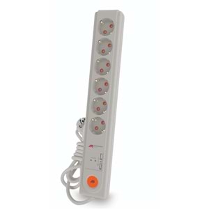 Mutlusan Rı-Tech 6lı 1,5mt Şok Koruma USB+TYP-C ANAHT. Topraklı Grup Priz (Ç.K.)(3X1.5 1.5 MT)