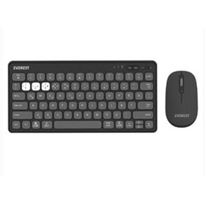 Everest LUMI KM-BT903 Gri 3in1 3 BT + 2.4 1600dpi Q 4 Cihaz Bağlantılı Kablosuz Klavye + Mouse Set
