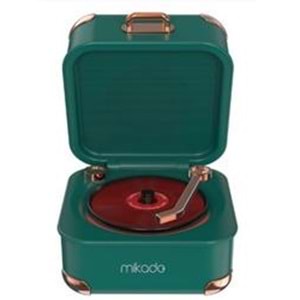 Mikado MD-62BT 5W 1200mAh Yeşil TF Kart + Bluetooth Destekli Klasik Retro Müzik Kutusu
