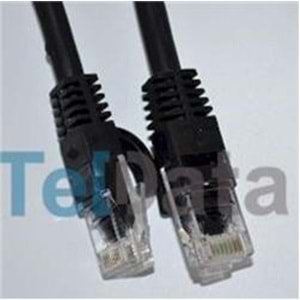 Teldata TLD-3000S Cat6 30MT Siyah Utp Patch Kablo