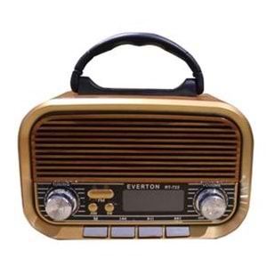 Everton RT-723 Dijital Göstergeli Şarjlı Nostaljik Radyo (AM-FM-SW Wıth BT-USB-TF )