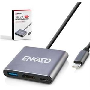 ENKADO EKD-TP43 TYPCE-C TO 3 İN1 HDMI +PD +USB 3,0 ADAPTÖR