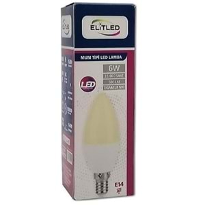 ELİTLED MUM SARI AMPUL 6W