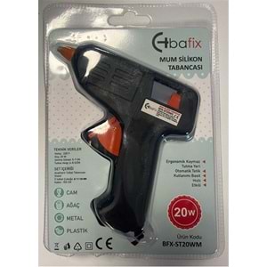 Bafix Mum Silikon Tabancası Siyah 20W