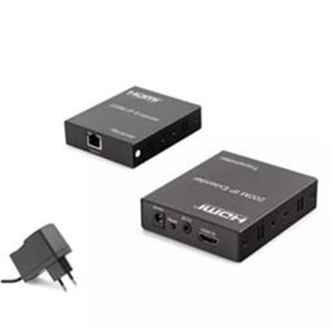 HADRON HDX1363 HDMI KVM Extender 4K Loop-Out 120 m - Gümüş