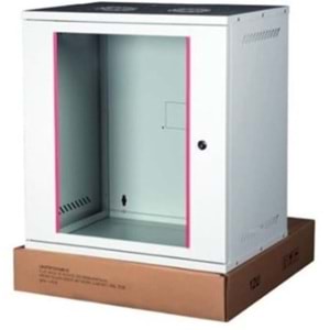 Lande LN-STB12U5440LG 12U 540x400 Ön Tek Cam Kapak Duvar Tip Boş Demonte Kabinet