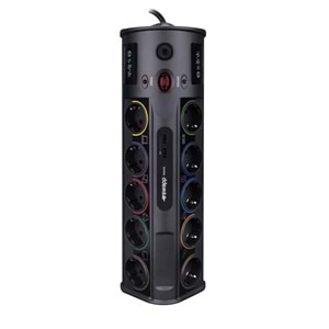 S-link SWV-PRZ010 1.8M 1860 Joule 1.5mm 1 Usb 1 Type C 2.1A-5V 16A 250V 3680W 10lu Akım Kor.Priz