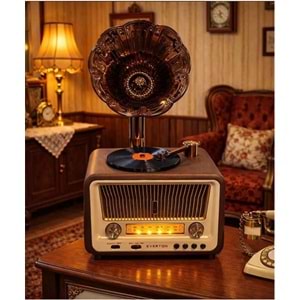 Everton Rt-608 Bluetooth Fm-Usb-Tf-Aux Şarjlı Nostaljik Radyo