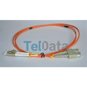 TELDATA TLD-SCLCOM23 SC-UPC-LC-UPC MM DX OM2 3 METRE FIBER OPTIK PATCHCORD