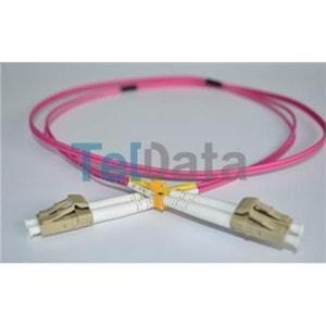 TELDATA TLD-LCLCOM41 LC-UPC-LC-UPC MM DX OM4 1 METRE FIBER OPTIK PATCHCORD