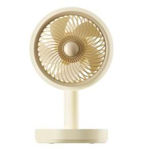Asonic AFN22 Krem 500mAh 3 Hız Kademeli Masaüstü Usb Fan