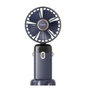 Asonic AFN28 Lacivert 500mAh 3 Kademe Dijital Göstergeli Katlanabilir Mini USB Fan