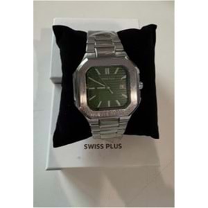 Swiss Plus Man Watch Premium Seri Model-7 RS23146 Green-Silver