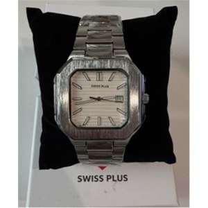 Swiss Plus Man Watch Premium Seri Model-8 RS23146 White-Silver