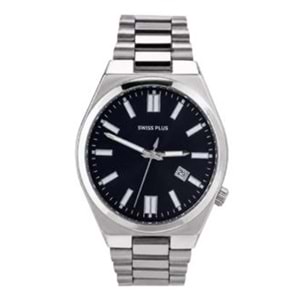 Swiss Plus Man Watch Basic Seri Model-1 ST3533AGS Black-Silver
