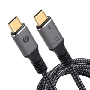 Vcom CU521M-2.0 Type-C USB4 20Gbps Data 240W 2m Şarj Kablosu