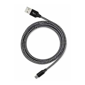 Vcom CU250 Type-C to USB 3m 15W (5V-3A) Örgülü Şarj Kablosu