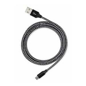 Vcom CU250 Type-C to USB 3m 15W (5V-3A) Örgülü Şarj Kablosu