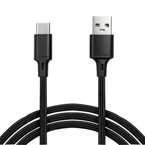Vcom CU252 Type-C to USB 3m 15W (5V-3A) Örgülü Şarj Kablosu
